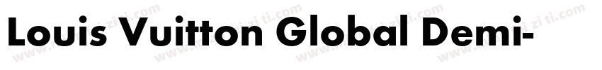 Louis Vuitton Global Demi字体转换